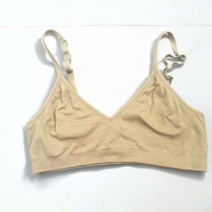 Beige Women's Bralette Spandex S/M
